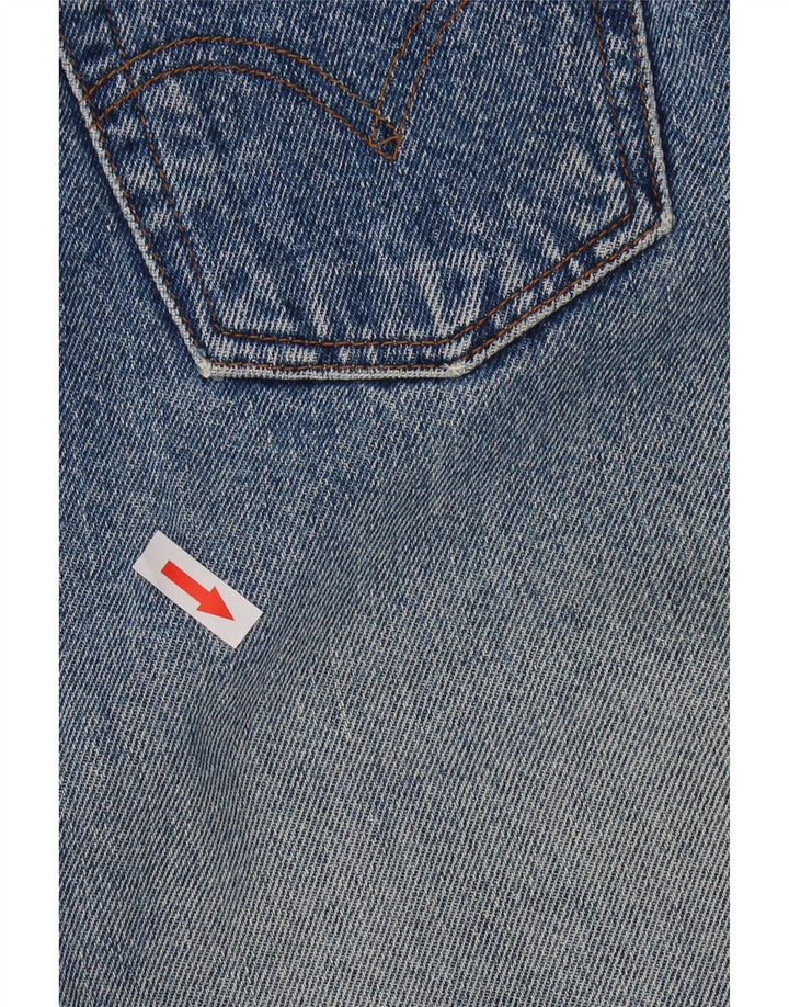 Saia jeans feminina LEVI'S W26 pequeno algodão azul