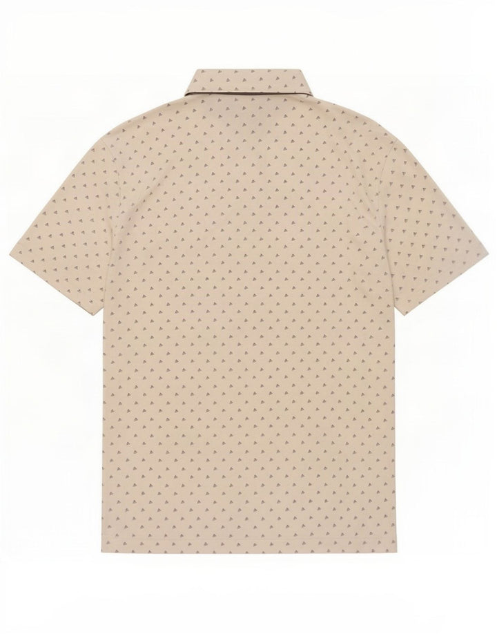 Adidas Mens Graphic Polo Shirt Pequeno Poliéster Branco