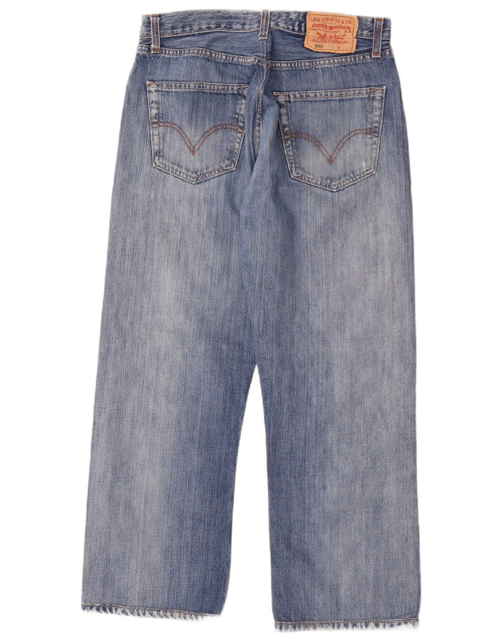 Levi's Masculino 501 Straight Jeans W33 L27 Azul Algodão