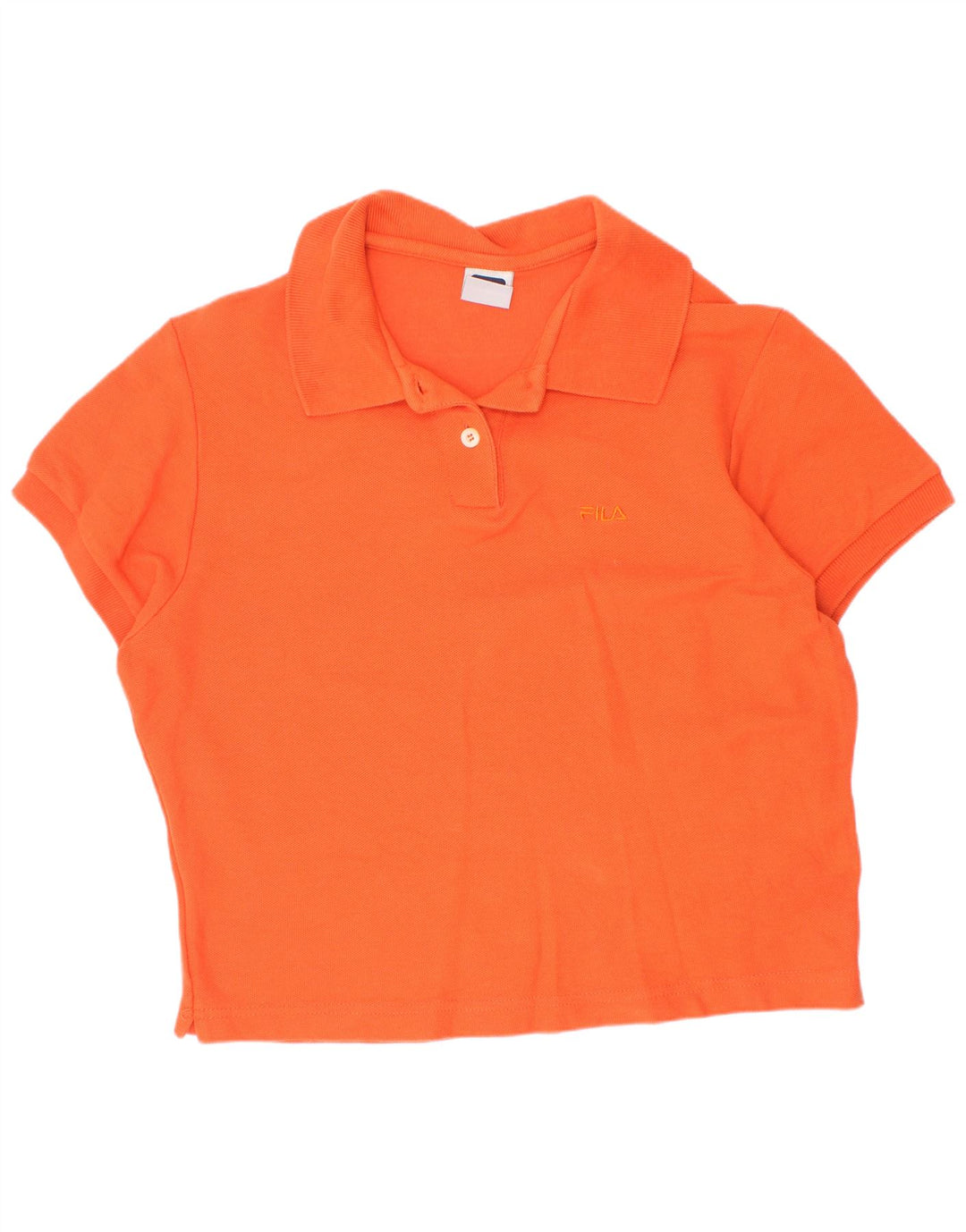Camisa Polo Feminina Fila Crop IT 44 Médio Laranja