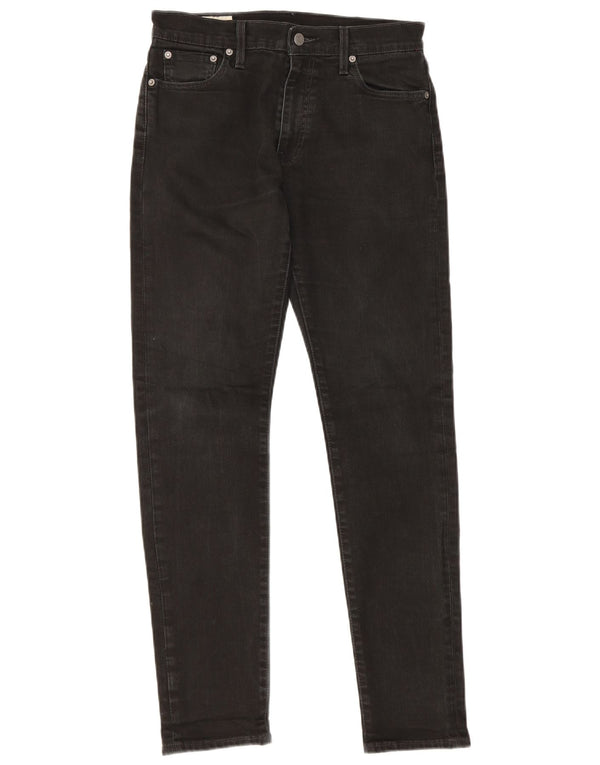 Levi's Mens Slim Jeans W30 L29 Algodão Preto