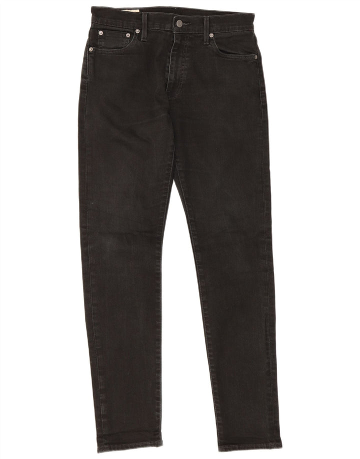 Levi's Mens Slim Jeans W30 L29 Algodão Preto