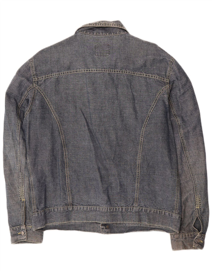 Jaqueta jeans masculina North Sails Reino Unido 40 grande algodão azul marinho