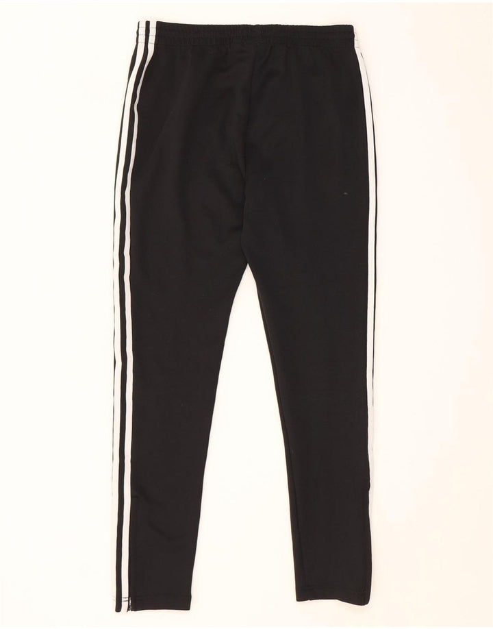 Calça de treino feminina ADIDAS UK 8 pequena preta poliéster