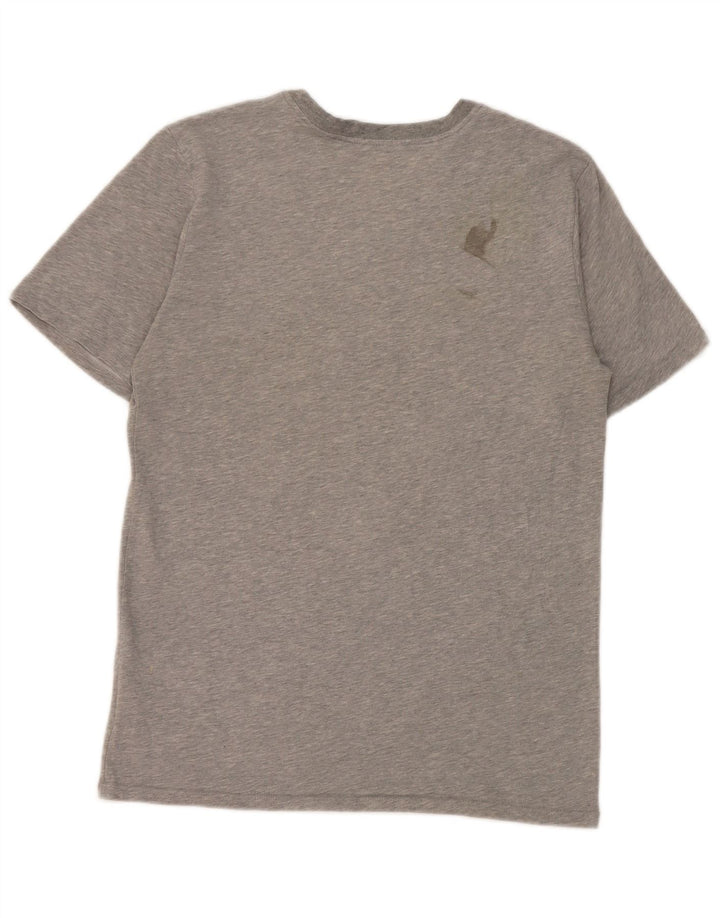 Camiseta Nike Masculina Dri Fit Graphic Top Pequeno Algodão Cinza