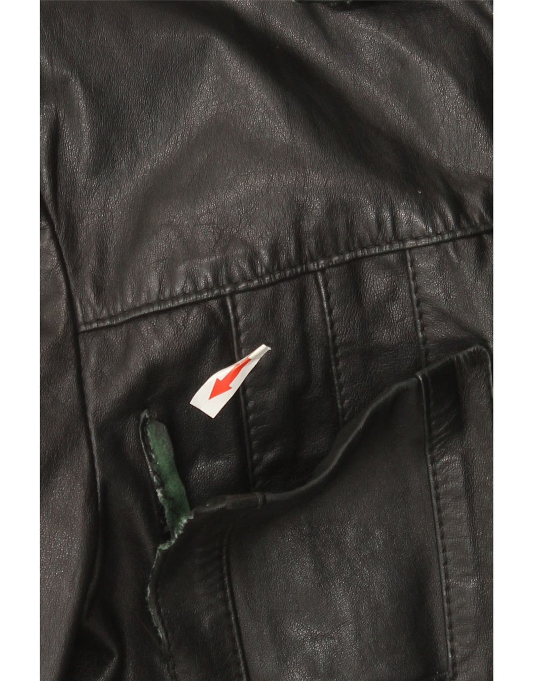 Jaqueta masculina de couro manga 3/4 Henry Morell IT 52 XL couro preto