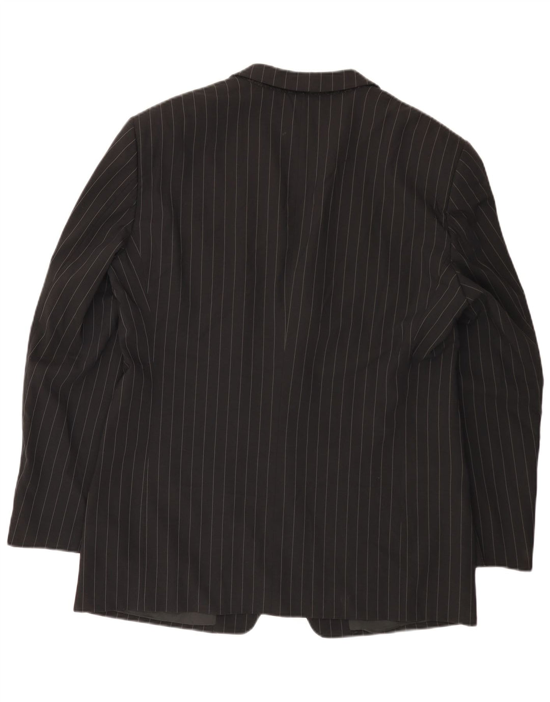 Jaqueta Blazer Masculina Armani Collezioni com 3 Botões IT 52 Riscas Pretas Grandes