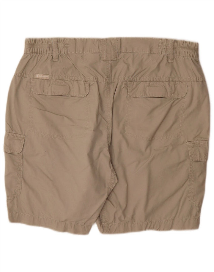 COLUMBIA Shorts cargo feminino médio W30 algodão bege