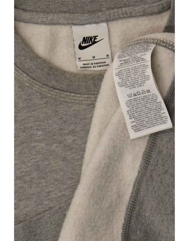 Moletom masculino Nike Jumper cinza médio algodão manchado