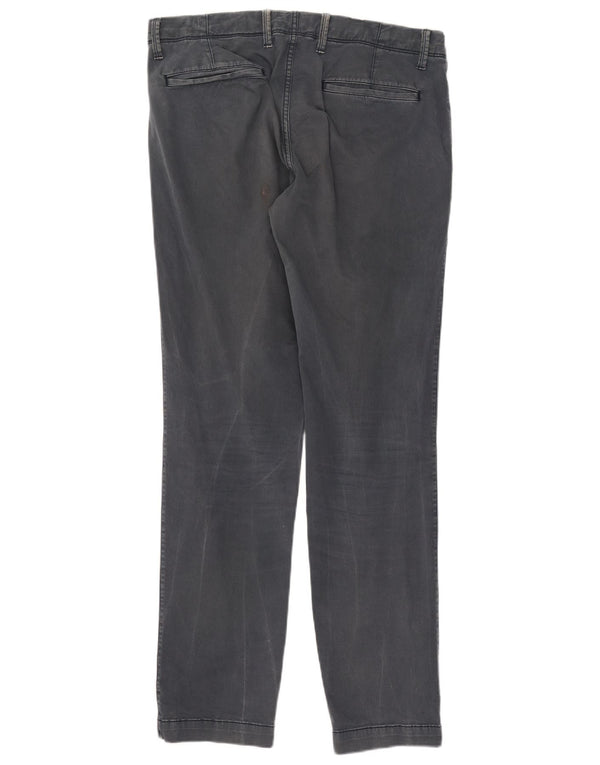 Calça Chino Slim Masculina Gap W34 L34 Algodão Cinza