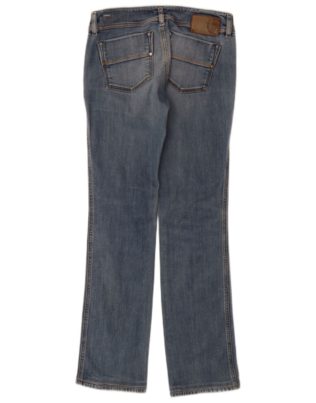Diesel Feminino Reckfly Straight Jeans W27 L32 Azul Algodão