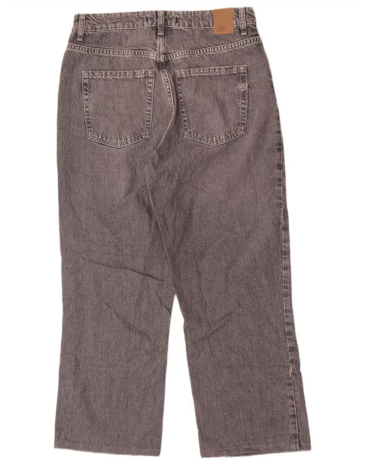 Calça jeans feminina Zara EU 40 médio W30 L25 algodão cinza