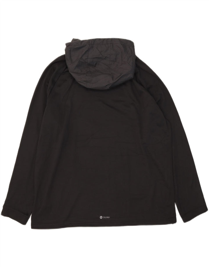 Adidas Mens Aeroready Hoodie Jumper 2XL Poliéster Preto