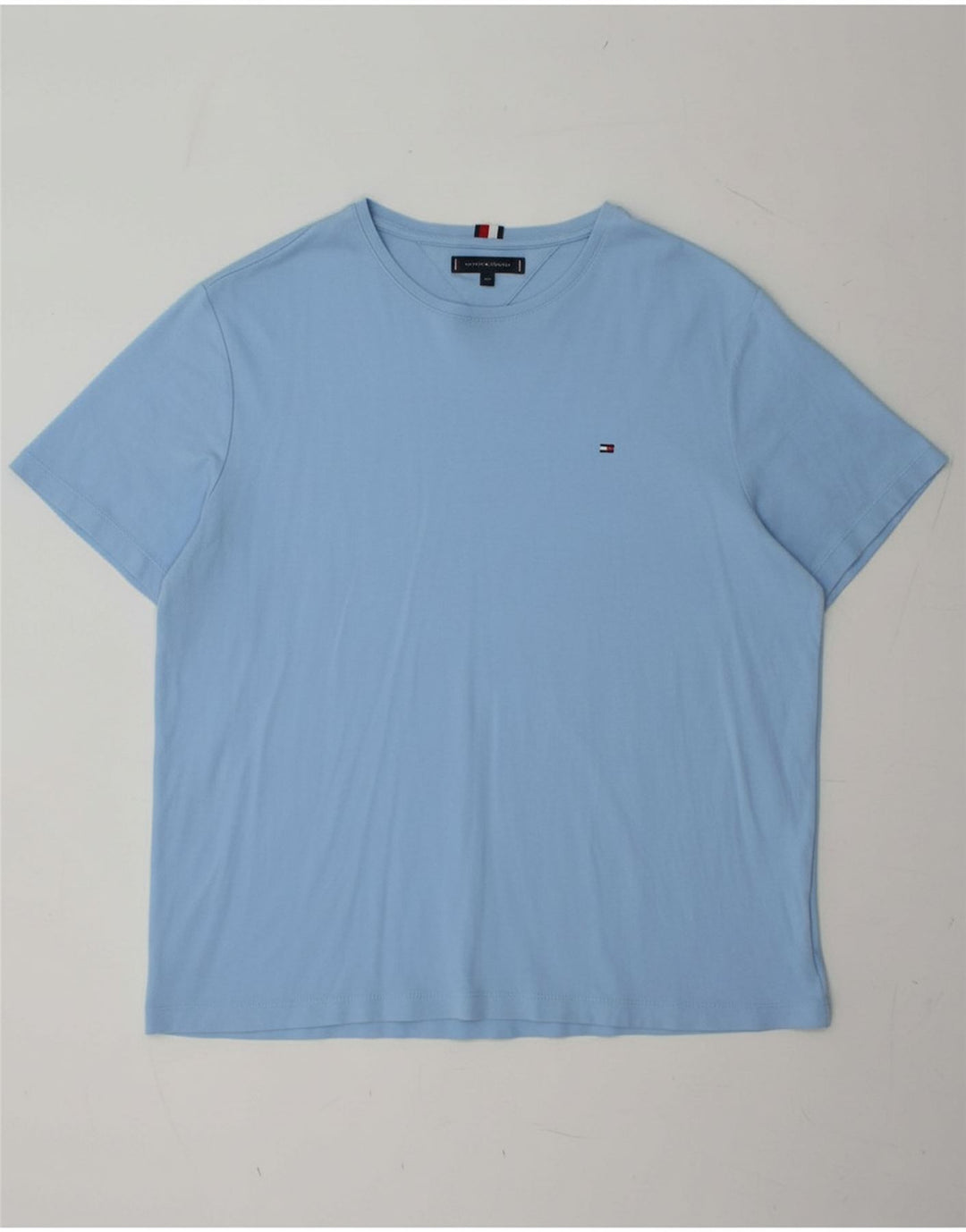TOMMY HILFIGER Camiseta masculina Top 2XL Algodão Azul
