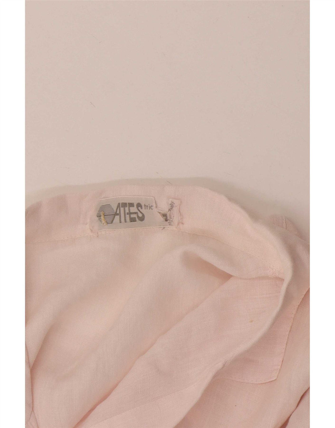 Camisa pulôver masculina vintage de manga curta rosa médio