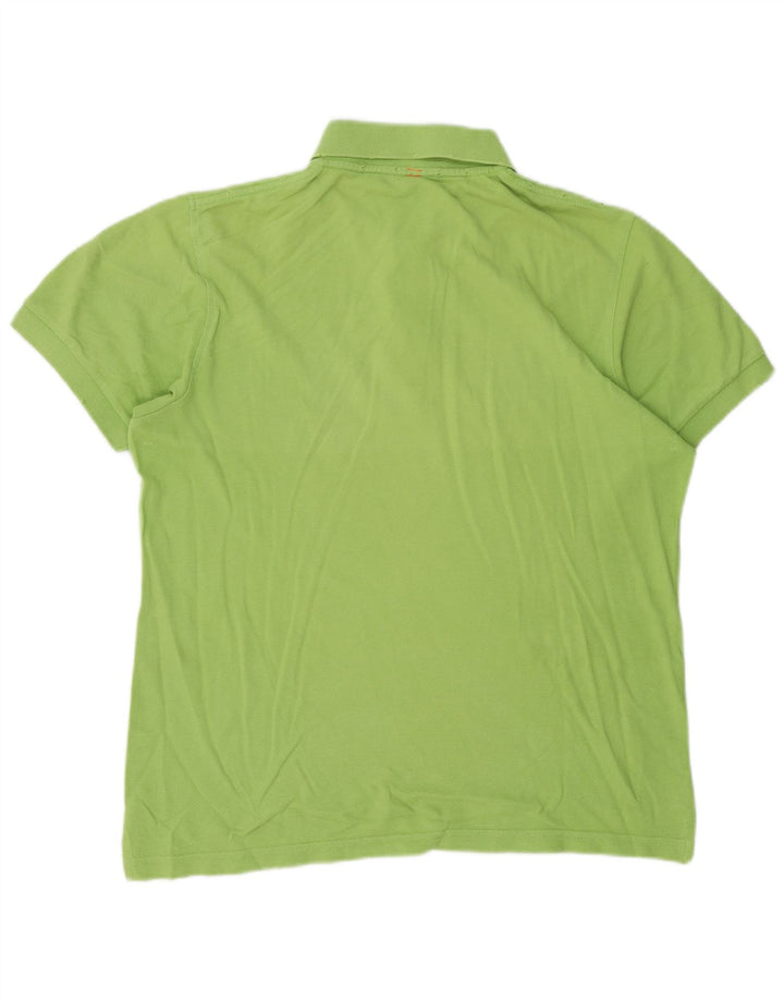 SUN68 Mens Polo Shirt Medium Green Cotton