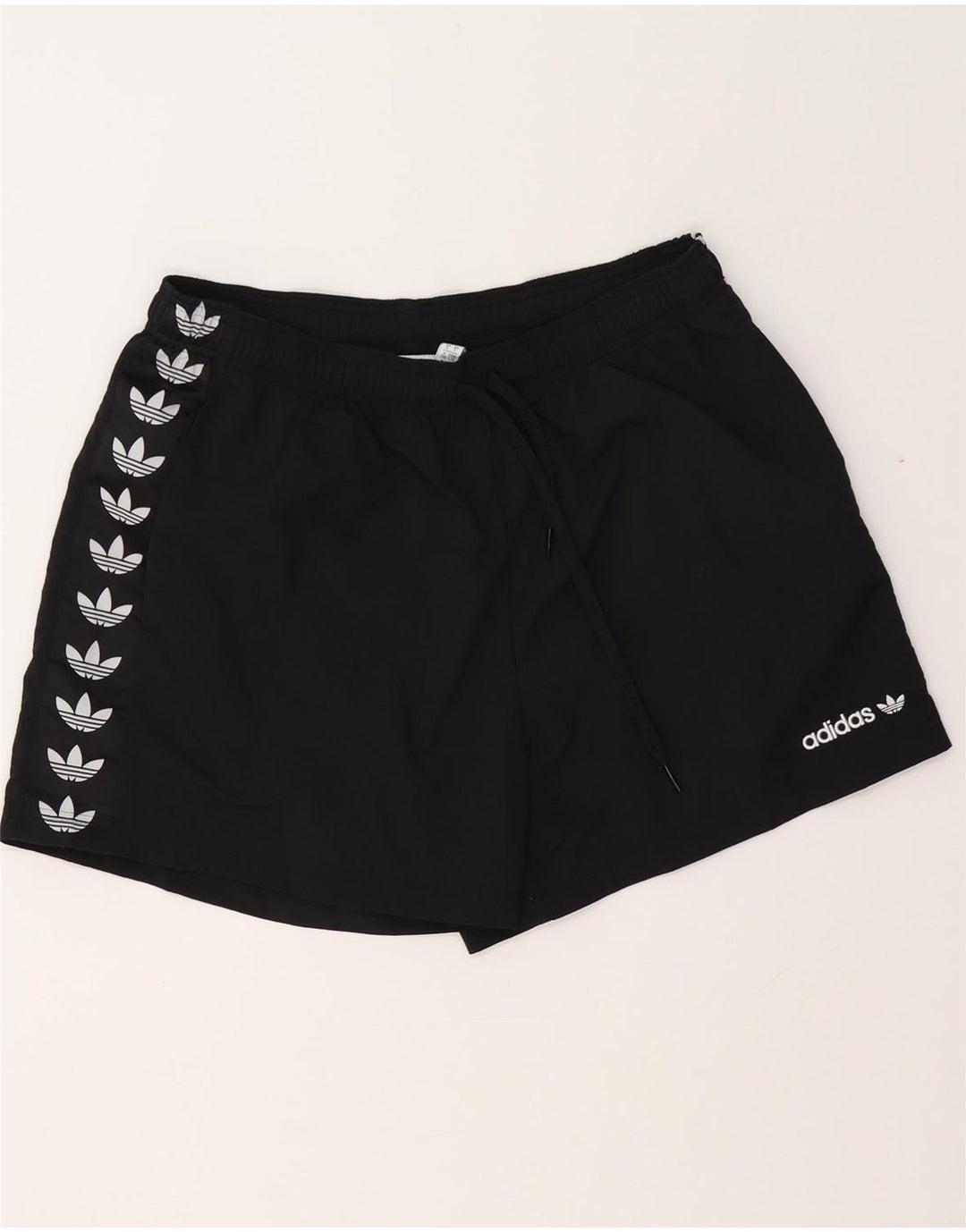 Shorts esportivos gráficos masculinos ADIDAS grande poliéster preto
