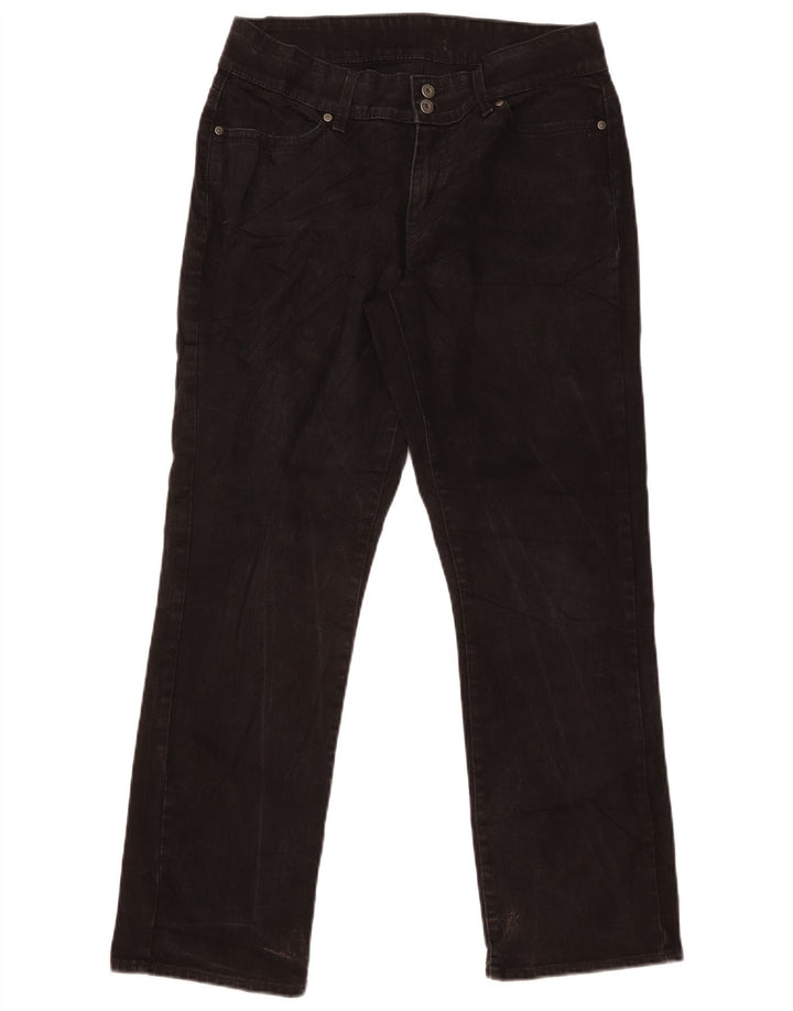 Jeans reto feminino Levi's US 14 grande W32 L30 preto