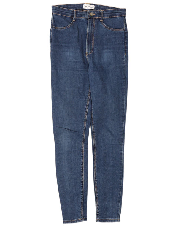Calça jeans skinny feminina Zara cintura alta EU 40 médio W30 L28 azul