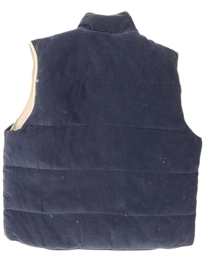 Colete acolchoado reversível masculino Dockers UK 44 2XL poliéster bege