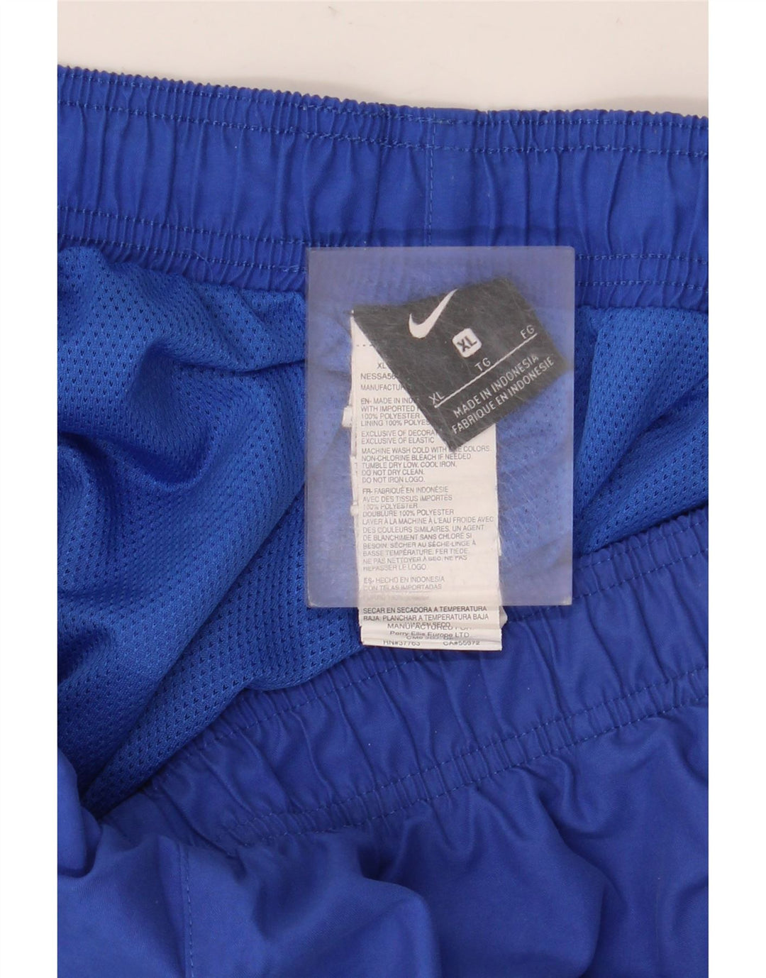 Shorts esportivos masculinos Nike XL azul poliéster
