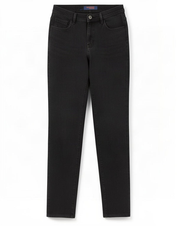 Jeans retos femininos Trussardi W26 L28 preto