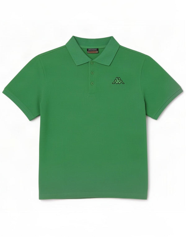 Kappa Mens Polo Shirt Medium Green Cotton