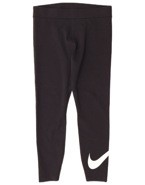 Leggings NIKE feminino gráfico UK 18 XL preto algodão