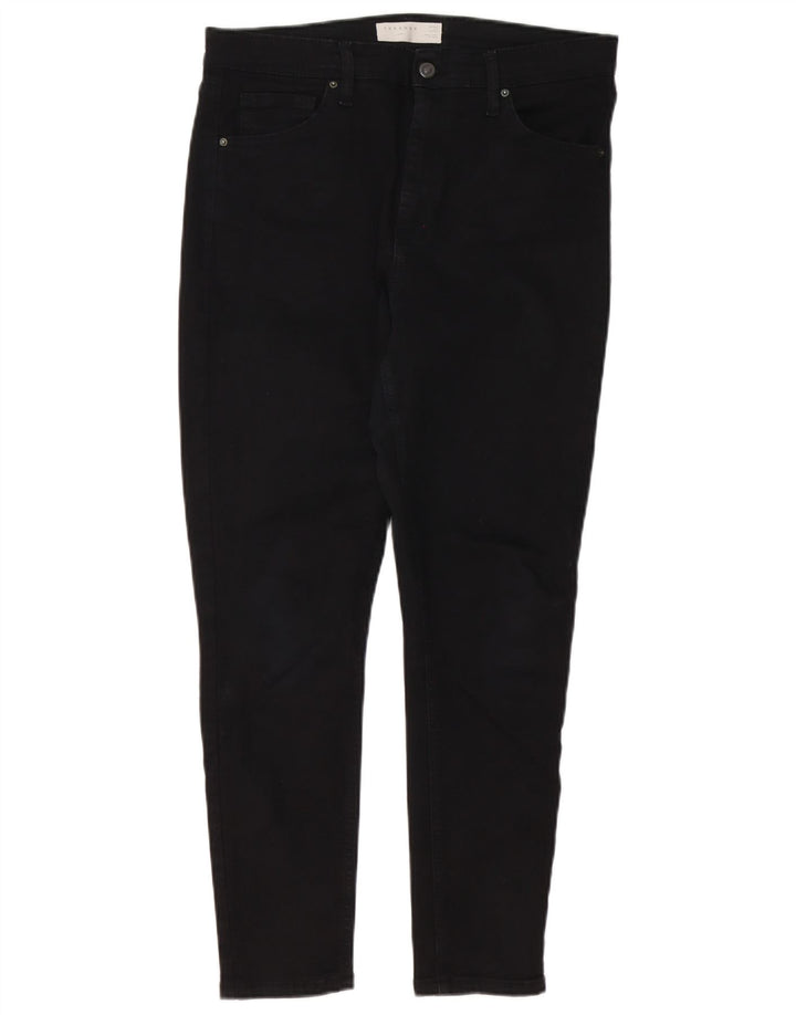 Topshop feminino Jamie Skinny Jeans W32 L26 preto elastano