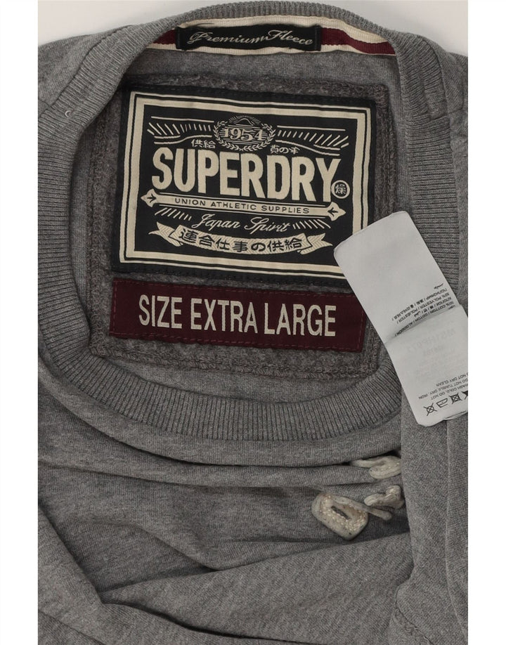 Camiseta masculina gráfica SUPERDRY Top XL algodão cinza