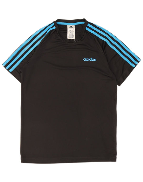 Adidas Mens Camiseta Top Pequeno Poliéster Preto