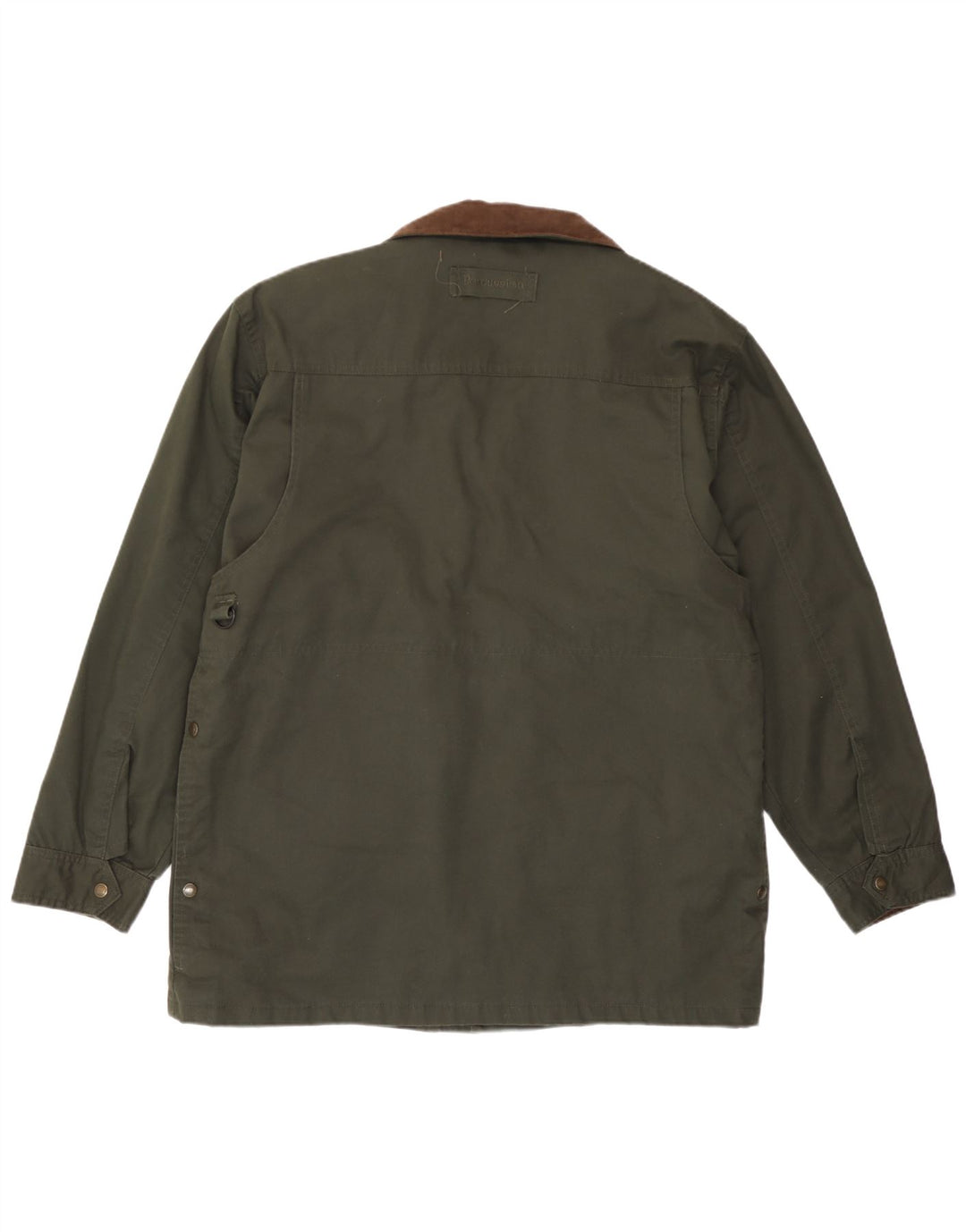Jaqueta utilitária masculina de percussão IT 50/52 grande poliéster cáqui