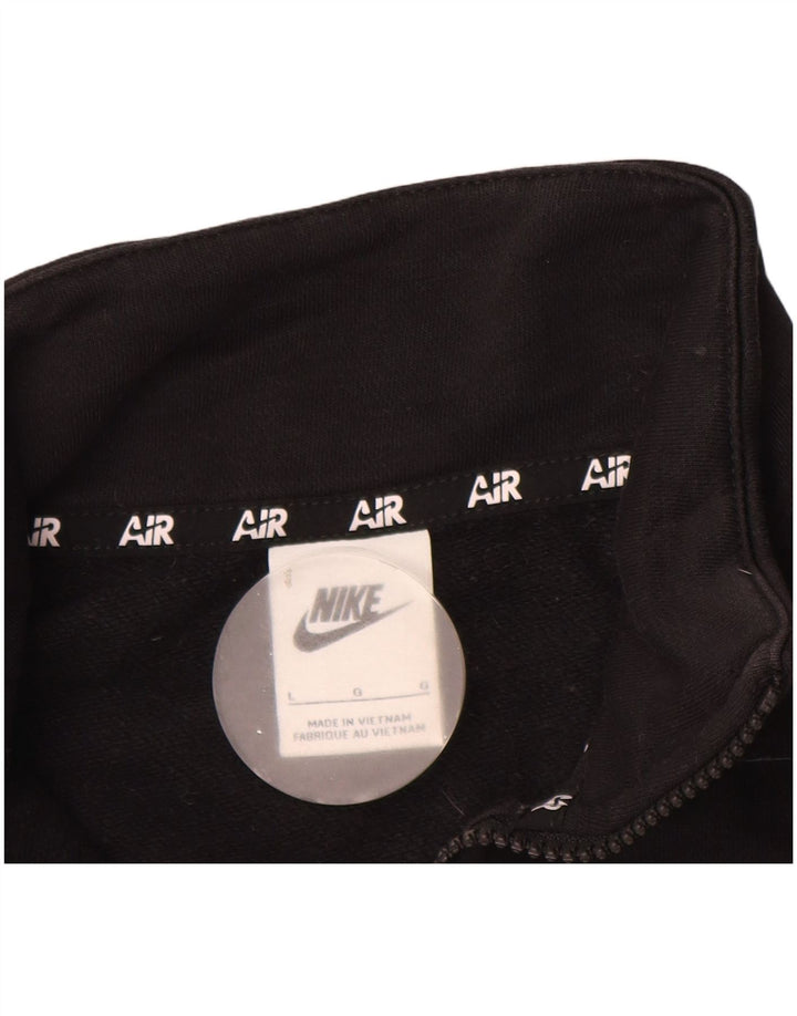 Moletom Nike feminino oversized com zíper e gola alta UK 16 grande preto