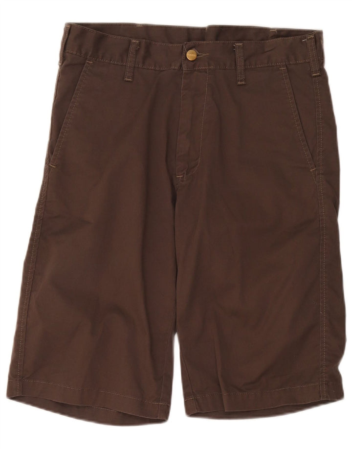 Carhartt Mens Regular Chino Shorts W32 Poliéster Marrom Médio