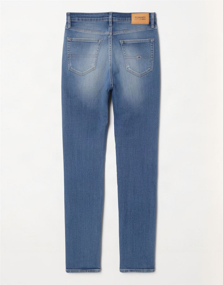 Tommy Hilfiger Masculino Slim Jeans W30 L32 Azul Algodão
