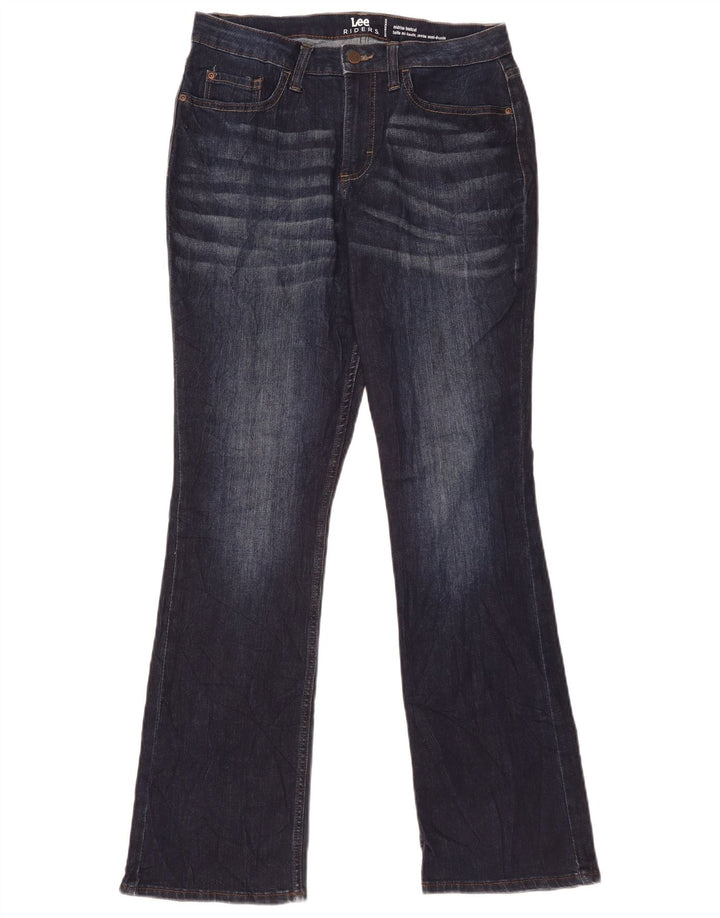 Lee Womens Riders Mid Rise Bootcut Jeans EUA 8 Médio W31 L32 Azul Marinho
