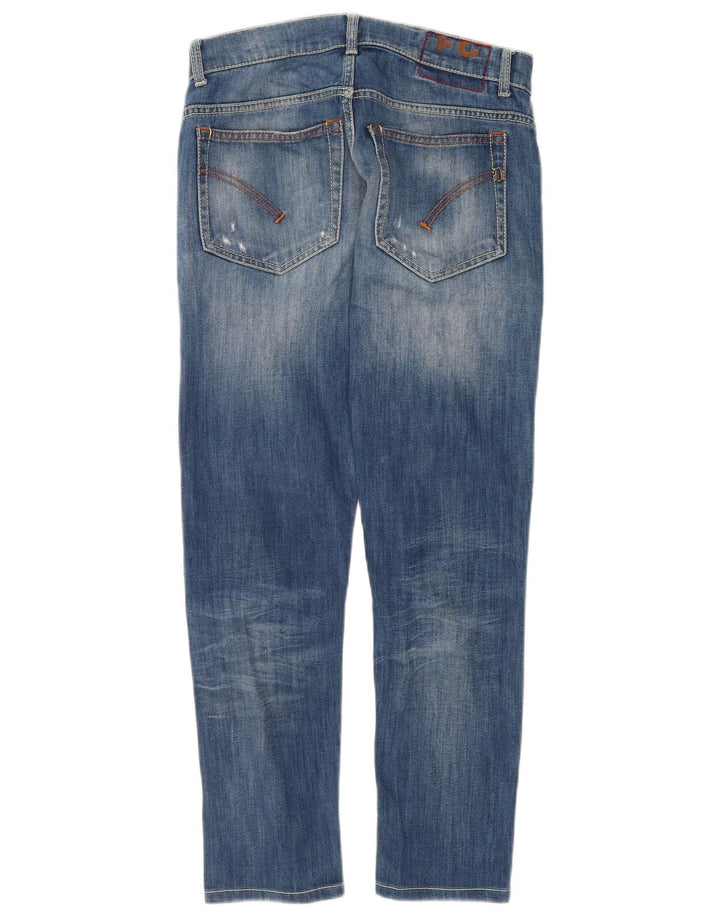 Calça jeans feminina Dondup Ritchie Distressed W31 L28 azul algodão