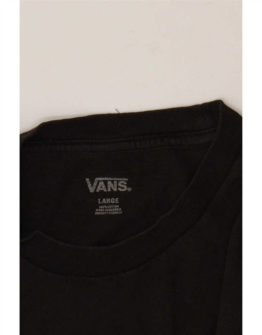 Camiseta masculina Vans grande algodão preto