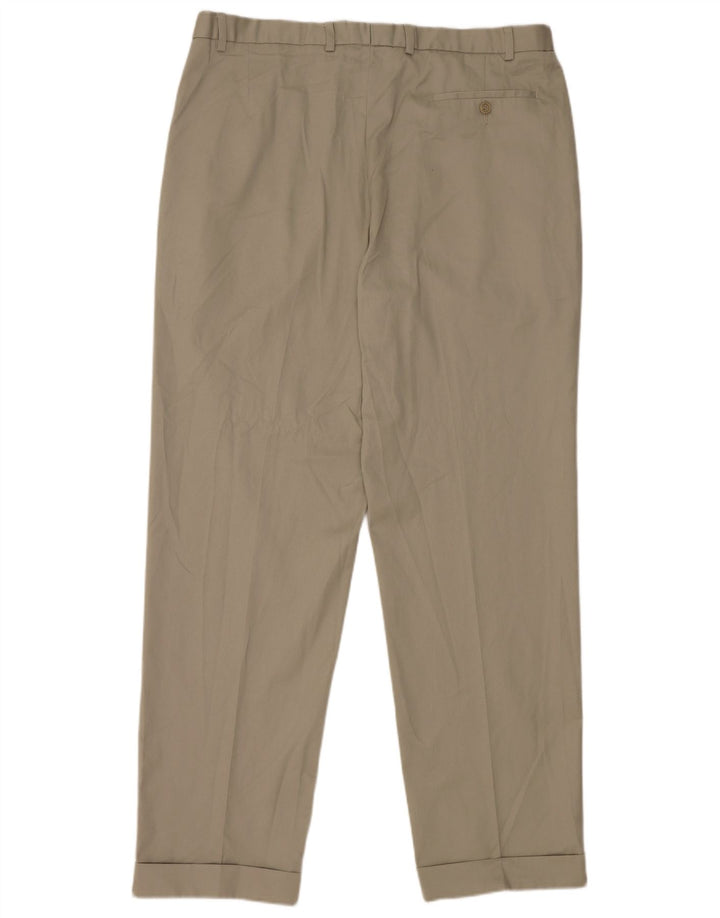 Calça masculina Marks & Spencer com pegged suit W38 L33 poliéster bege