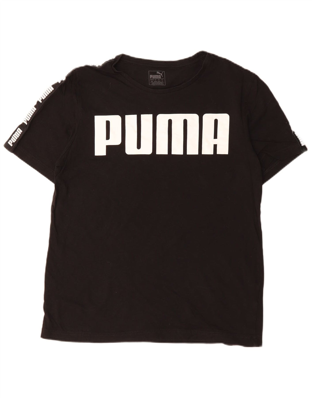Camiseta masculina PUMA Graphic UK 14 médio preto