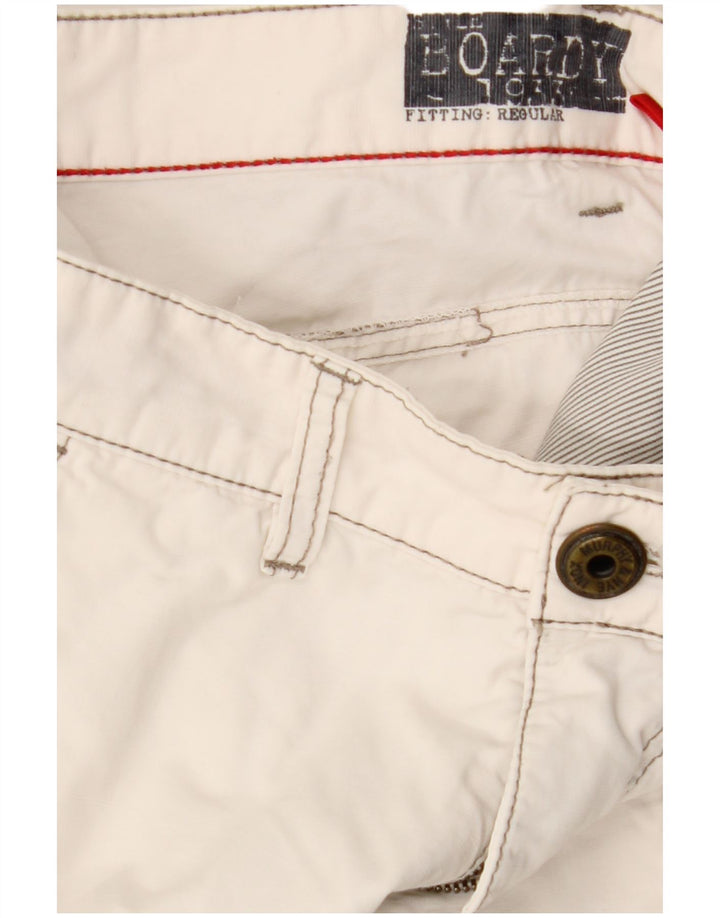 Calça masculina VINTAGE reta regular fit W34 L32 off white