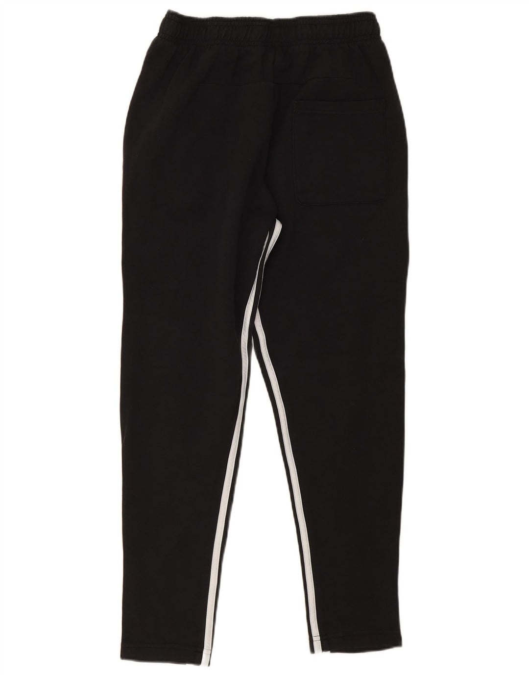 Calça de treino masculina Adidas pequena de algodão preto