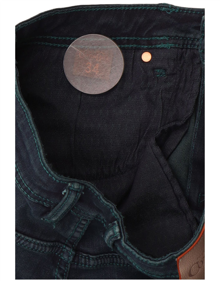CINTO DE ALGODÃO Masculino Slim Jeans W34 L31 Azul Marinho Algodão