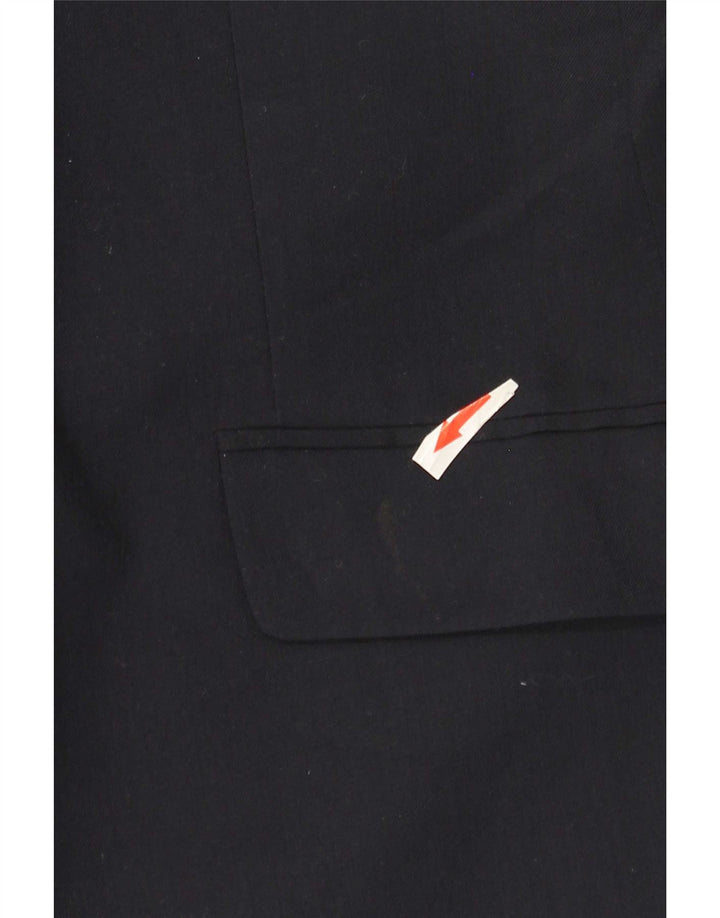 Jaqueta blazer masculina de 2 botões Marks & Spencer Reino Unido 38 lã azul marinho médio