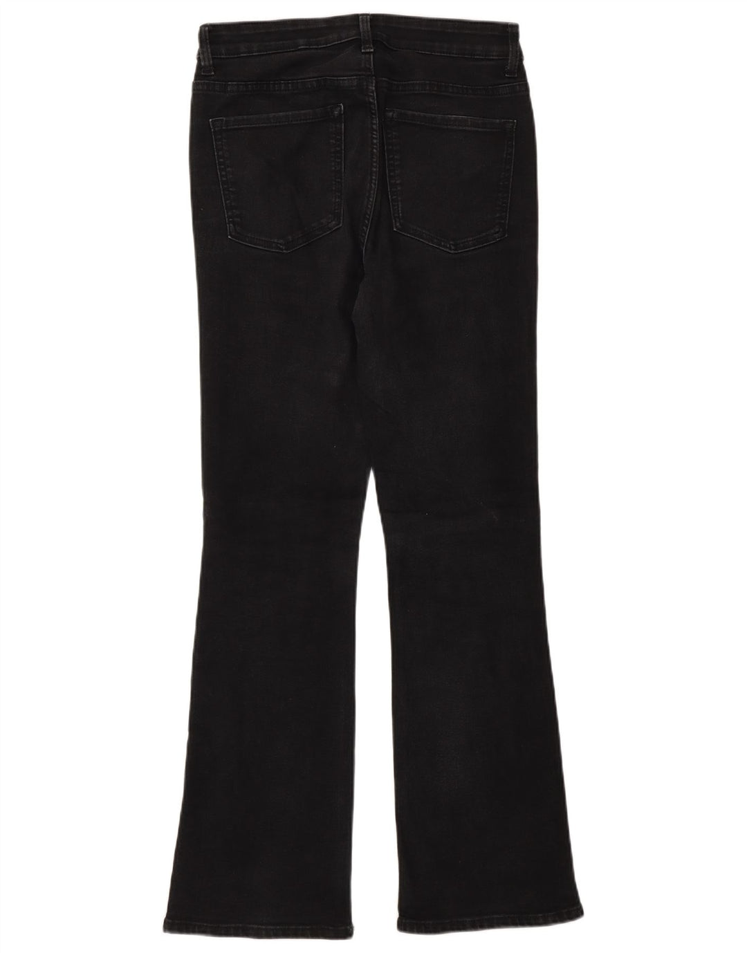 Calça jeans feminina Marks & Spencer UK 10 pequena W26 L30 cinza algodão