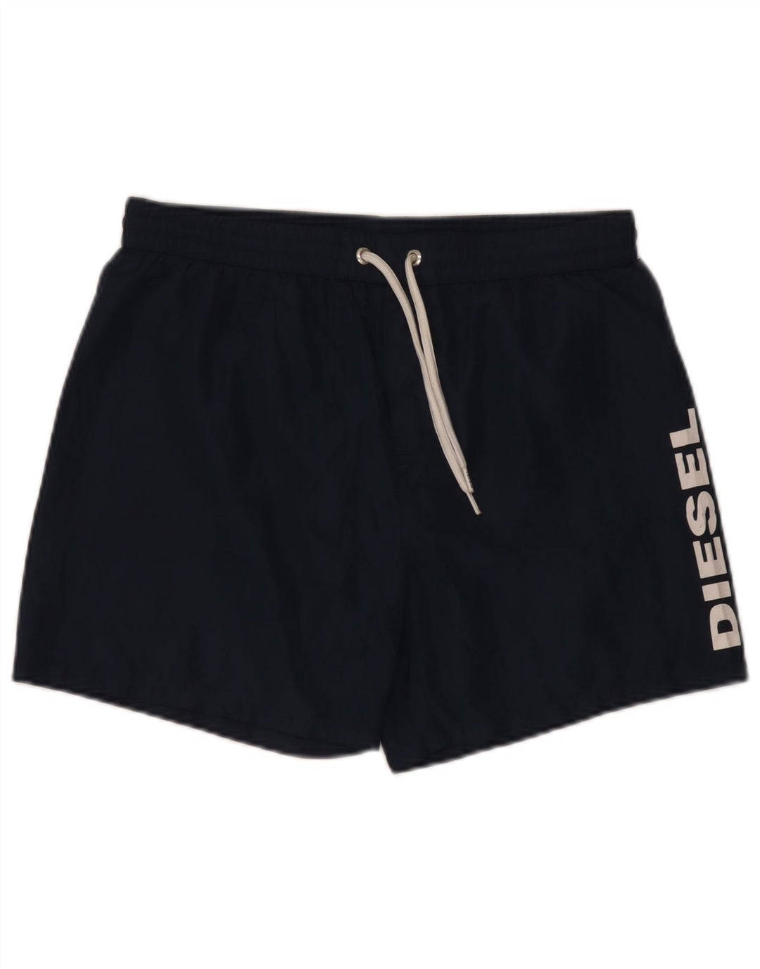 Diesel Mens Graphic Shorts de natação médio poliéster azul marinho