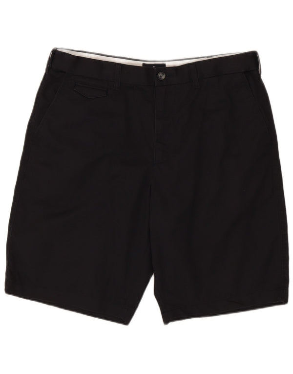 Shorts chino masculino Marks & Spencer W36 grande algodão azul marinho