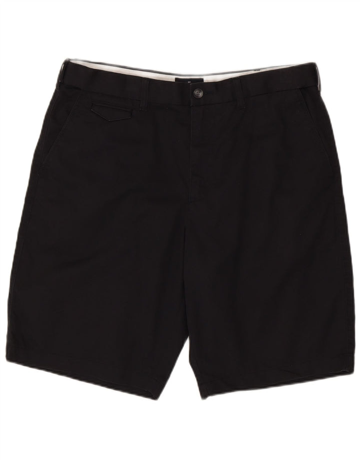 Shorts chino masculino Marks & Spencer W36 grande algodão azul marinho