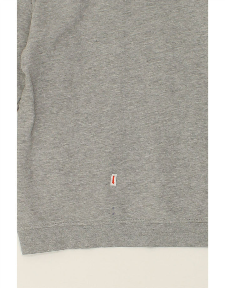ELLESSE Boys Graphic Hoodie Jumper 11-12 Years Grey Cotton Vintage Ellesse and Second-Hand Ellesse from Messina Hembry 