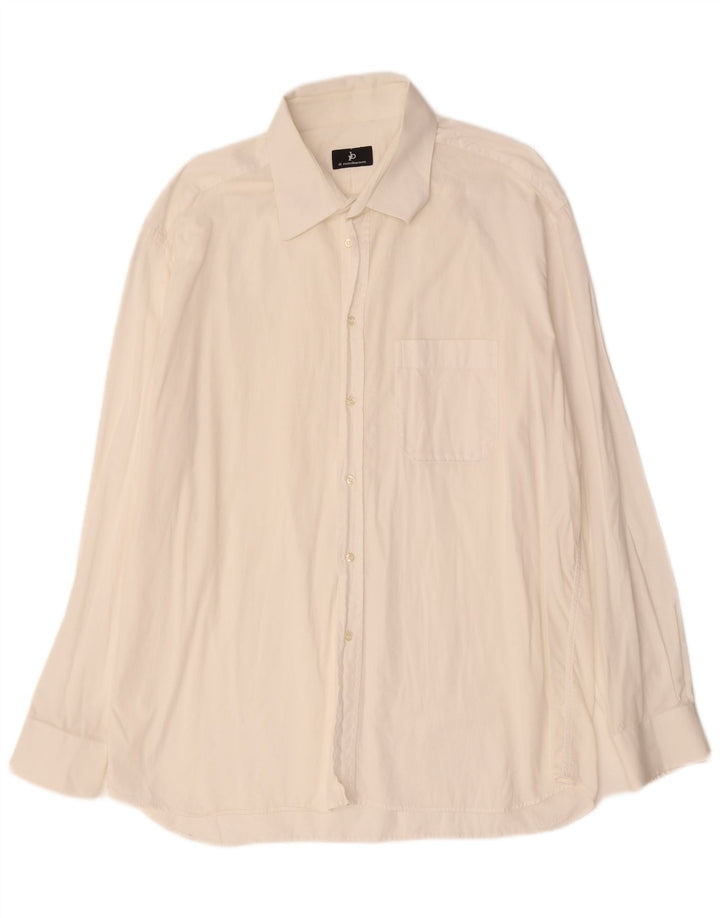 Camisa masculina Roccobarocco tamanho 18 1/2 46 2XL branca